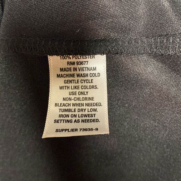 A.N.A Black and White Spaghetti Strap Geometric Pattern Vneck Maxi Size S - Picture 8 of 11